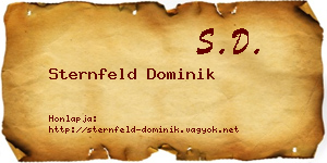 Sternfeld Dominik névjegykártya